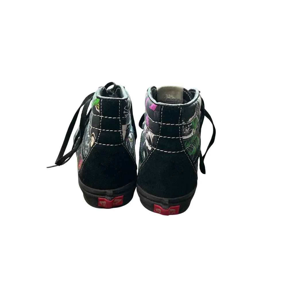Vans Sk8-Hi Disney 100 Villains Black High Top Sneakers Mens 6.5 Womens 8.0